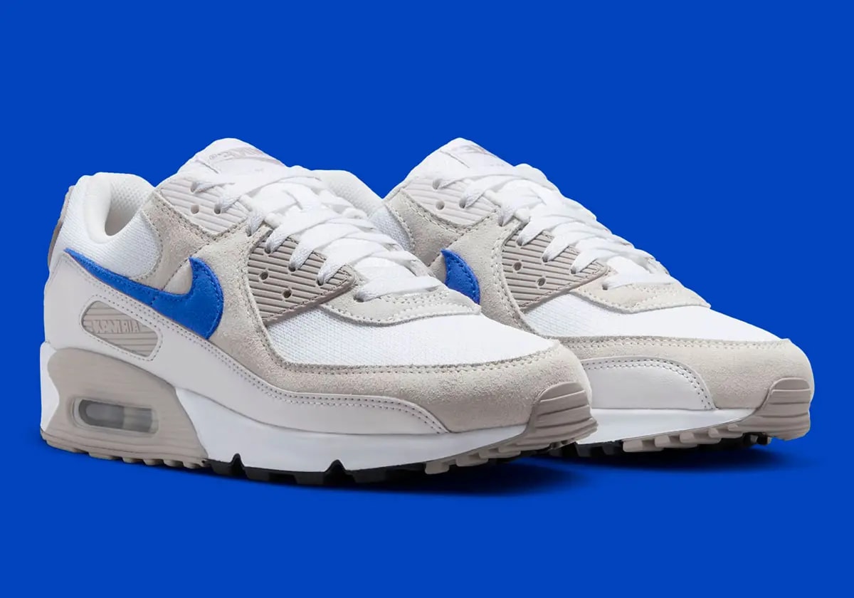 Giày Nike Air Max 90 'College Grey Racer Blue' DM0029-110 — ảnh 4