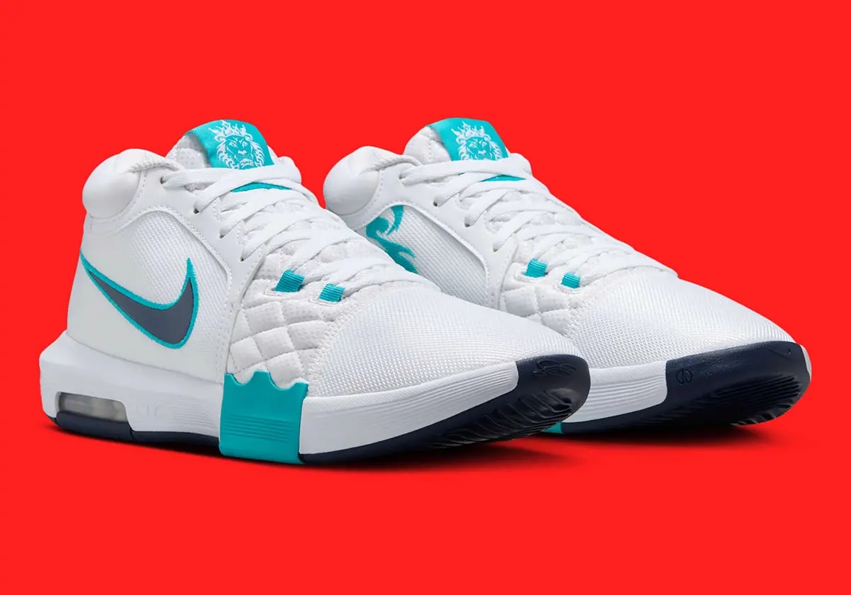Giày Nike LeBron Witness 8 'White Dusty Cactus Obsidian' HQ2139-101 — ảnh 5