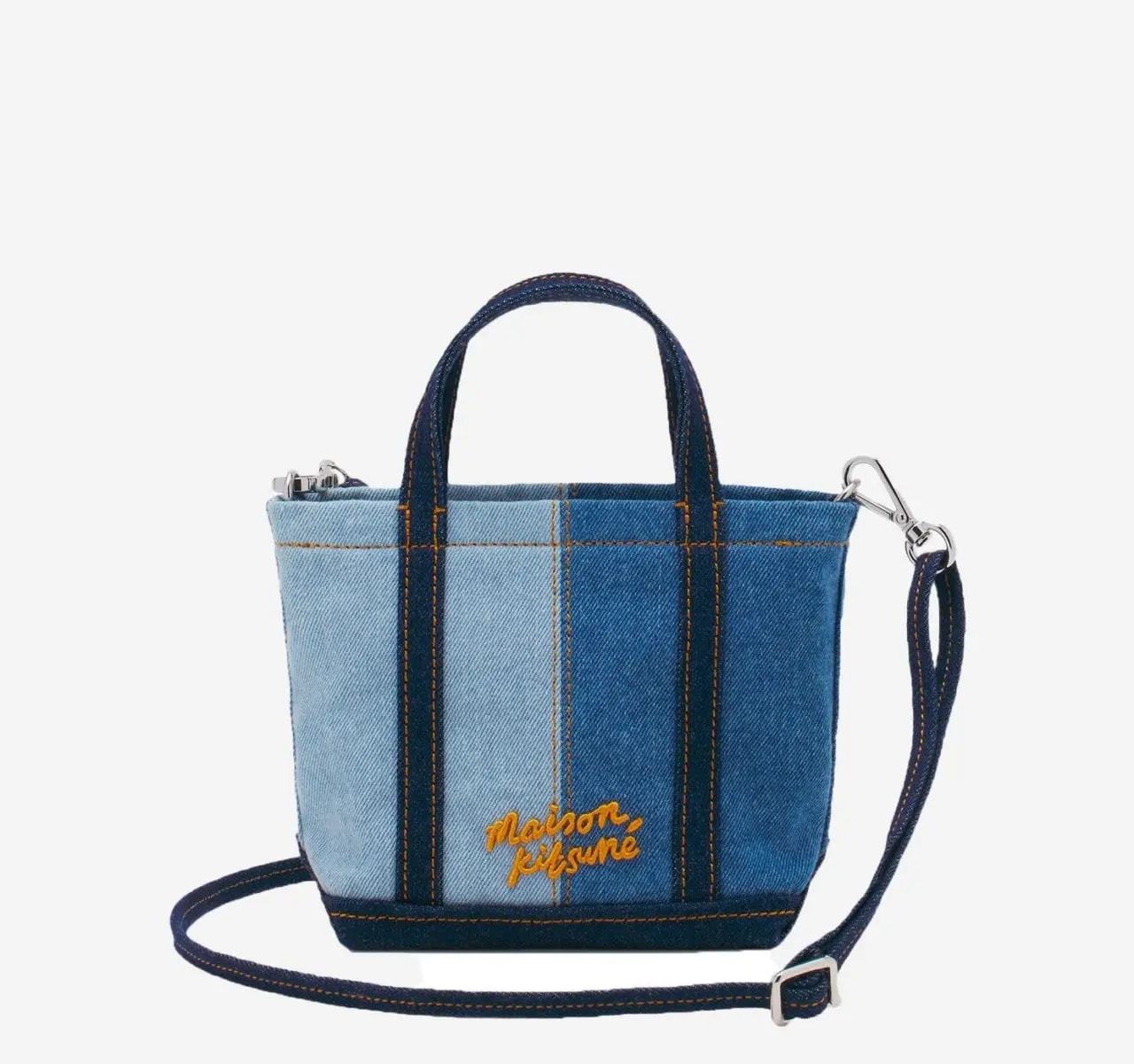 Túi Maison Kitsune Fox Head Mini Tote 'Blue' MW05107WW5022-P471 — ảnh 3