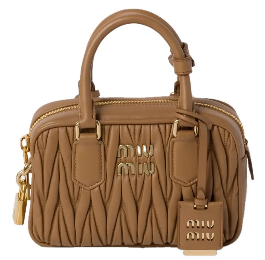Túi Miu Miu Arcadie Matelassé 'Caramel' 5BB123-N88-F098L-V-YOO