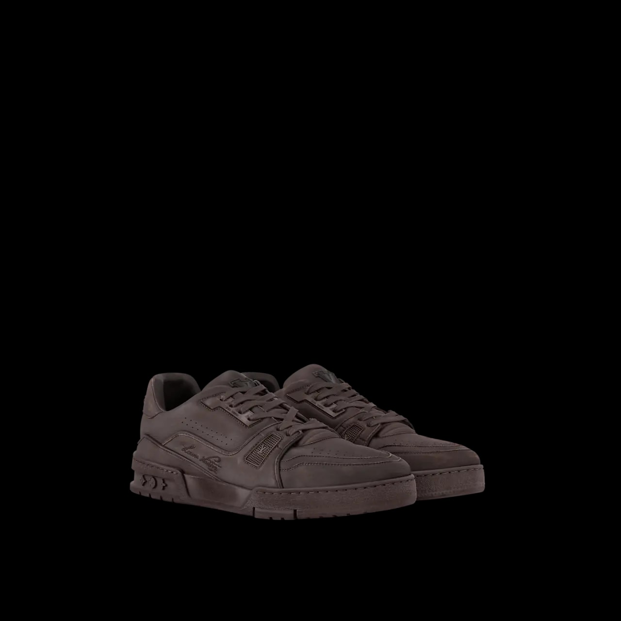 Giày Louis Vuitton LV Distressed Trainers 'Brown' 1AHDB0 — ảnh 4