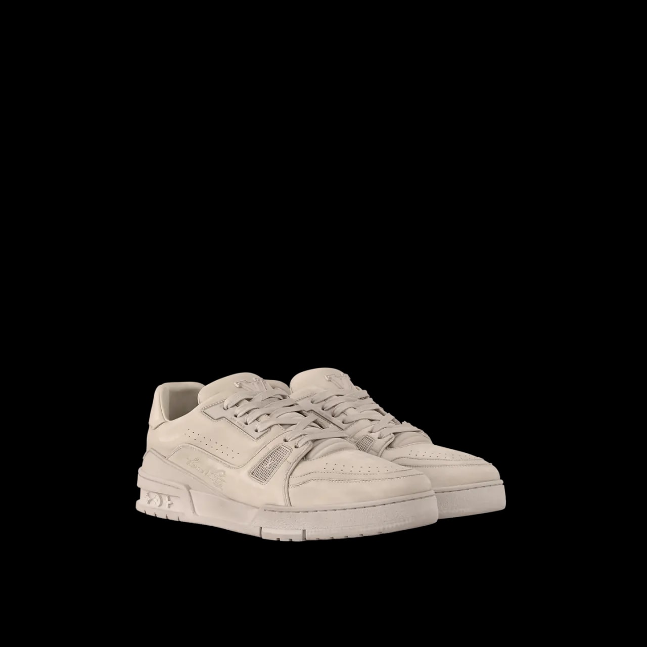 Giày Louis Vuitton LV Distressed Trainers 'Beige' 1AHDAI — ảnh 4