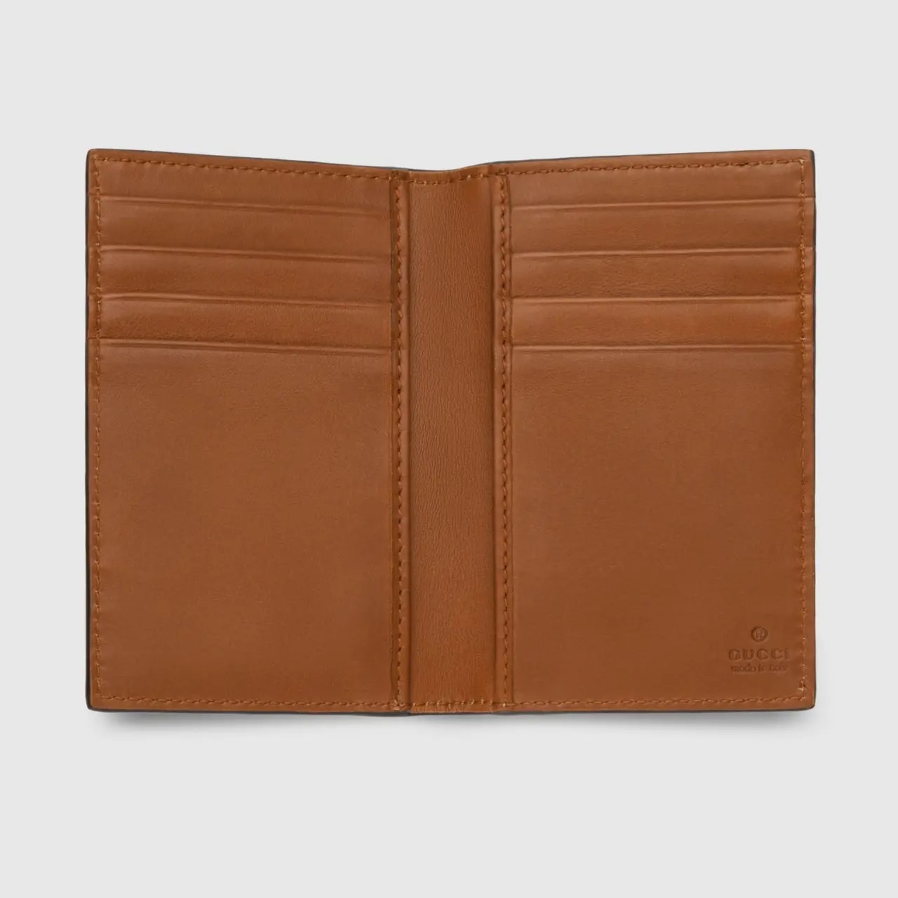 Ví Gucci GG Emblem Bi-fold Card Case 'Beige' 821209-FAED0-9786 — ảnh 3