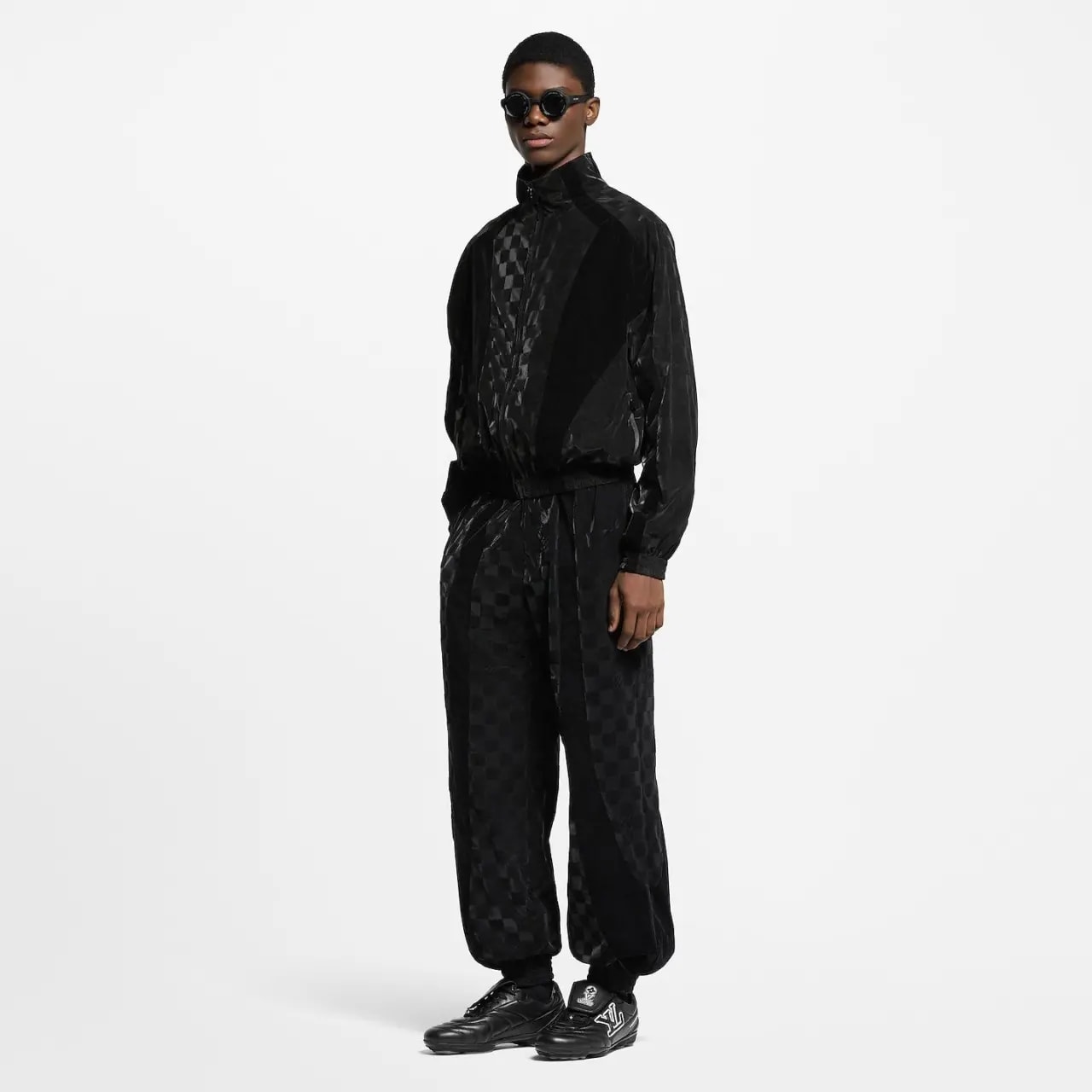 Giày Louis Vuitton LV Footprint Football Trainers 'Black' 1AHAI3 — ảnh 3