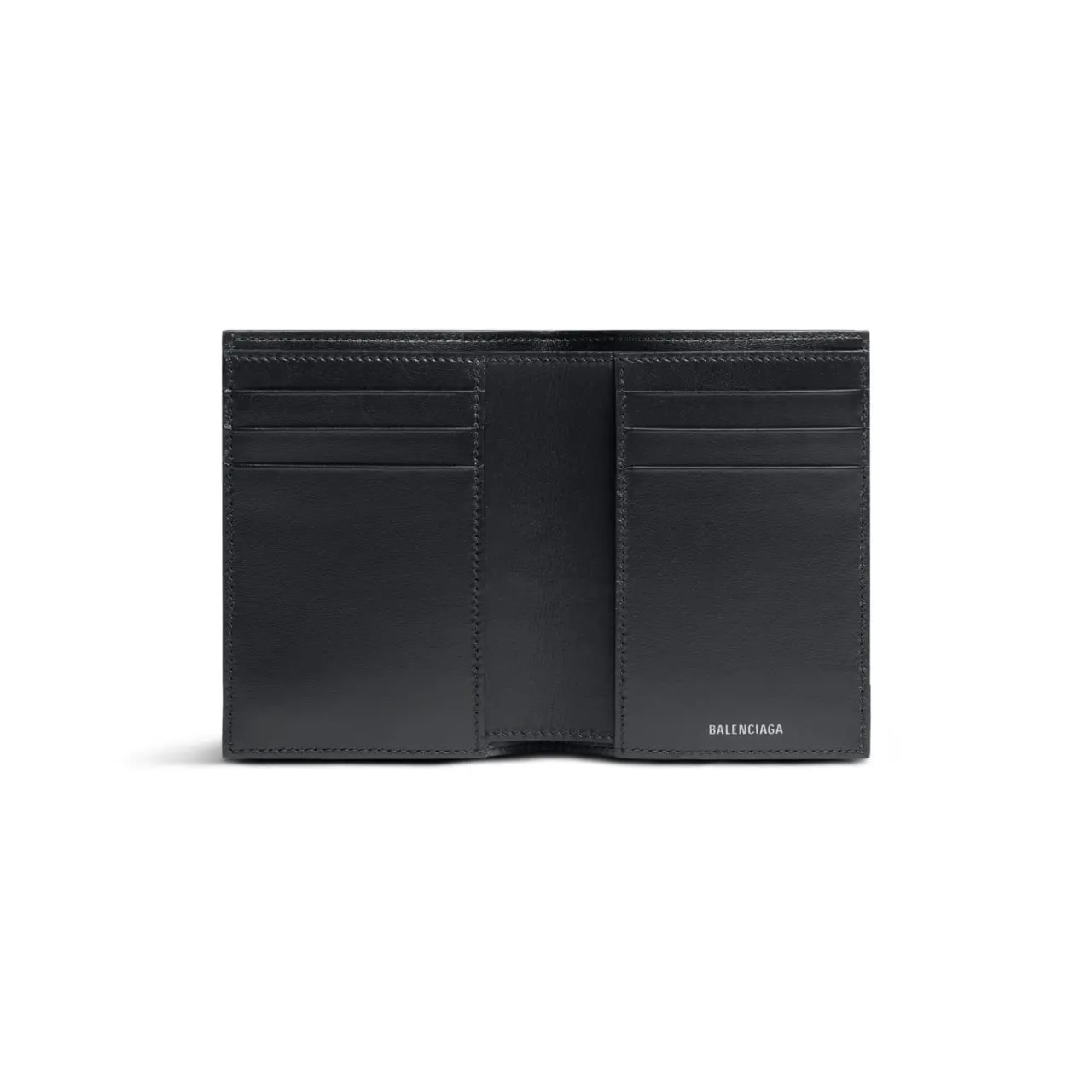 Ví Balenciaga Monaco Vertical Bifold Wallet 'Black' 7665512AAS61000 — ảnh 3