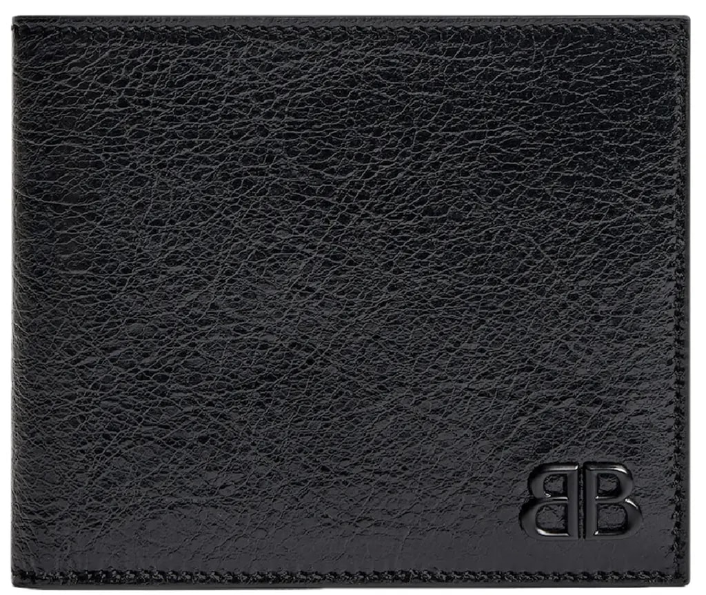 Ví Balenciaga Monaco Square Folded Wallet 'Black' 7665692AAS81000