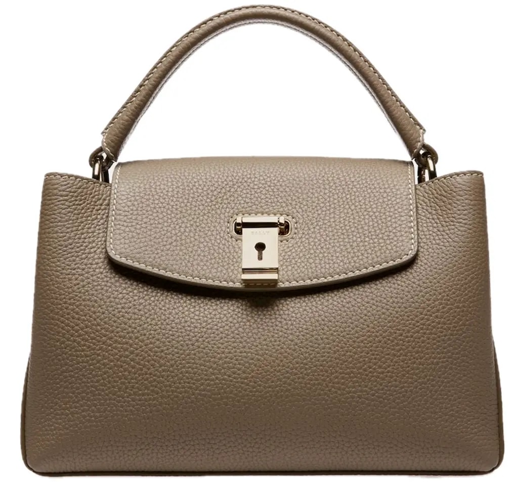 Túi Bally Layka Leather Top Handle Bag 'Brown' 6300039