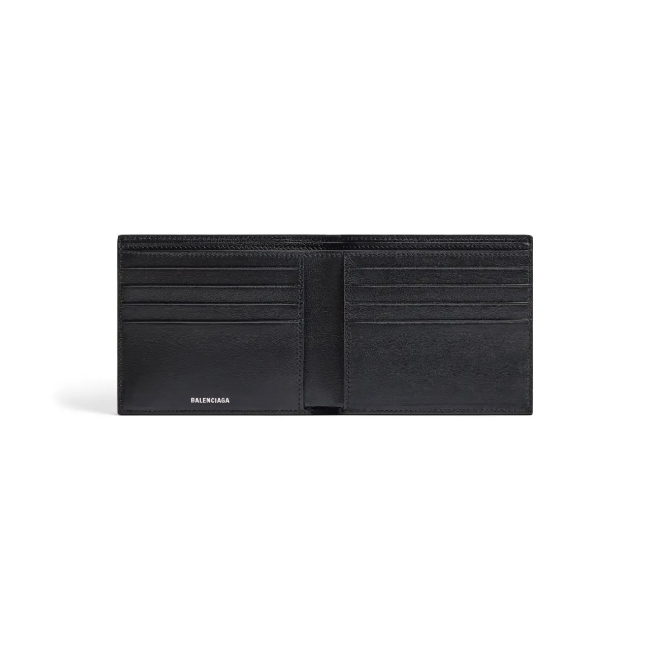 Ví Balenciaga Monaco Square Folded Wallet 'Black' 7665692AAS81000 — ảnh 3