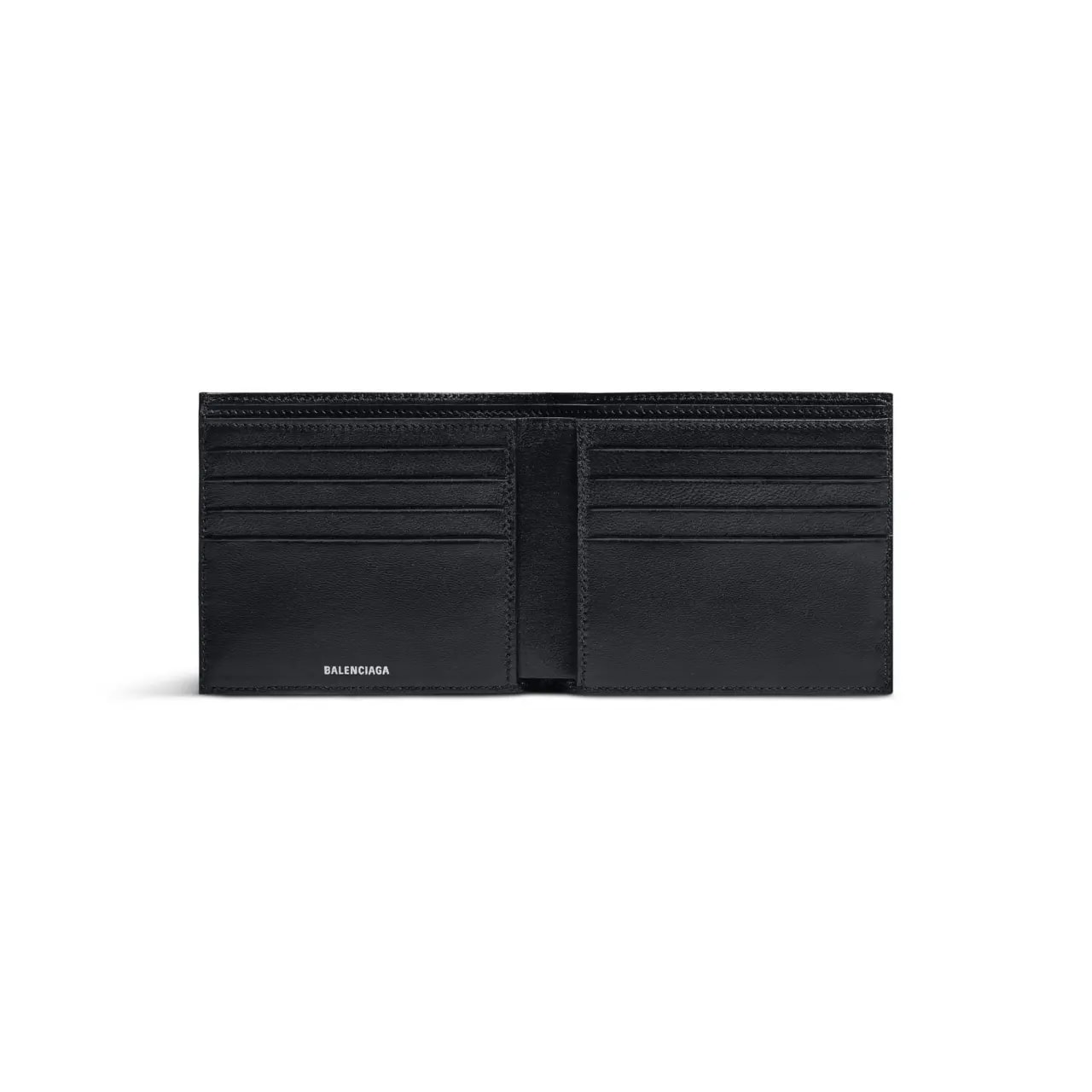 Ví Balenciaga Monaco Square Folded Wallet 'Black' 7665692AAS61000 — ảnh 3