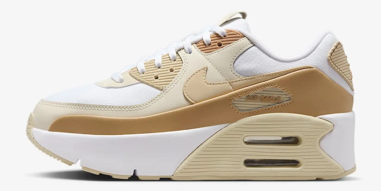 Giày Nike Air Max 90 LV8 ‘White Club Gold’ FD4328-112 — ảnh 2