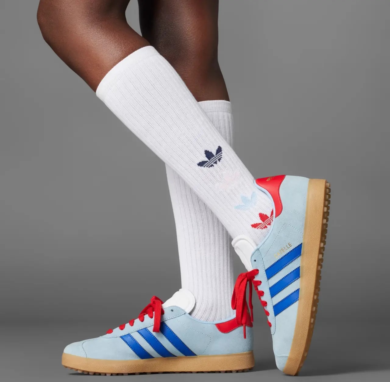 Giày Adidas Gazelle Spikeless Golf 'Clear Sky Scarlet' IH8553 — ảnh 2