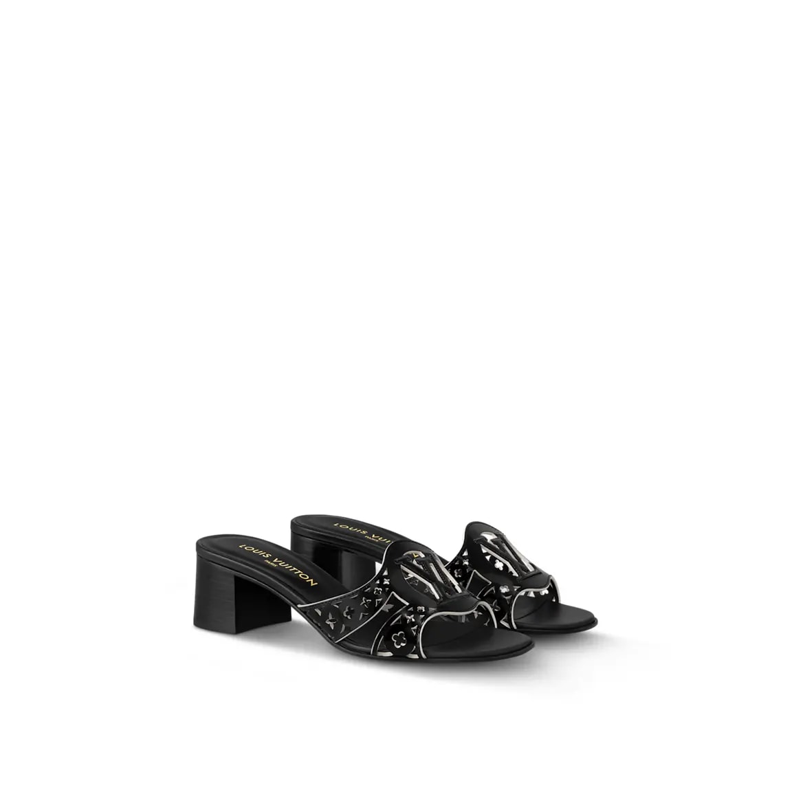 Dép Louis Vuitton LV Isola Mules 'Black' 1AGYR1 — ảnh 3