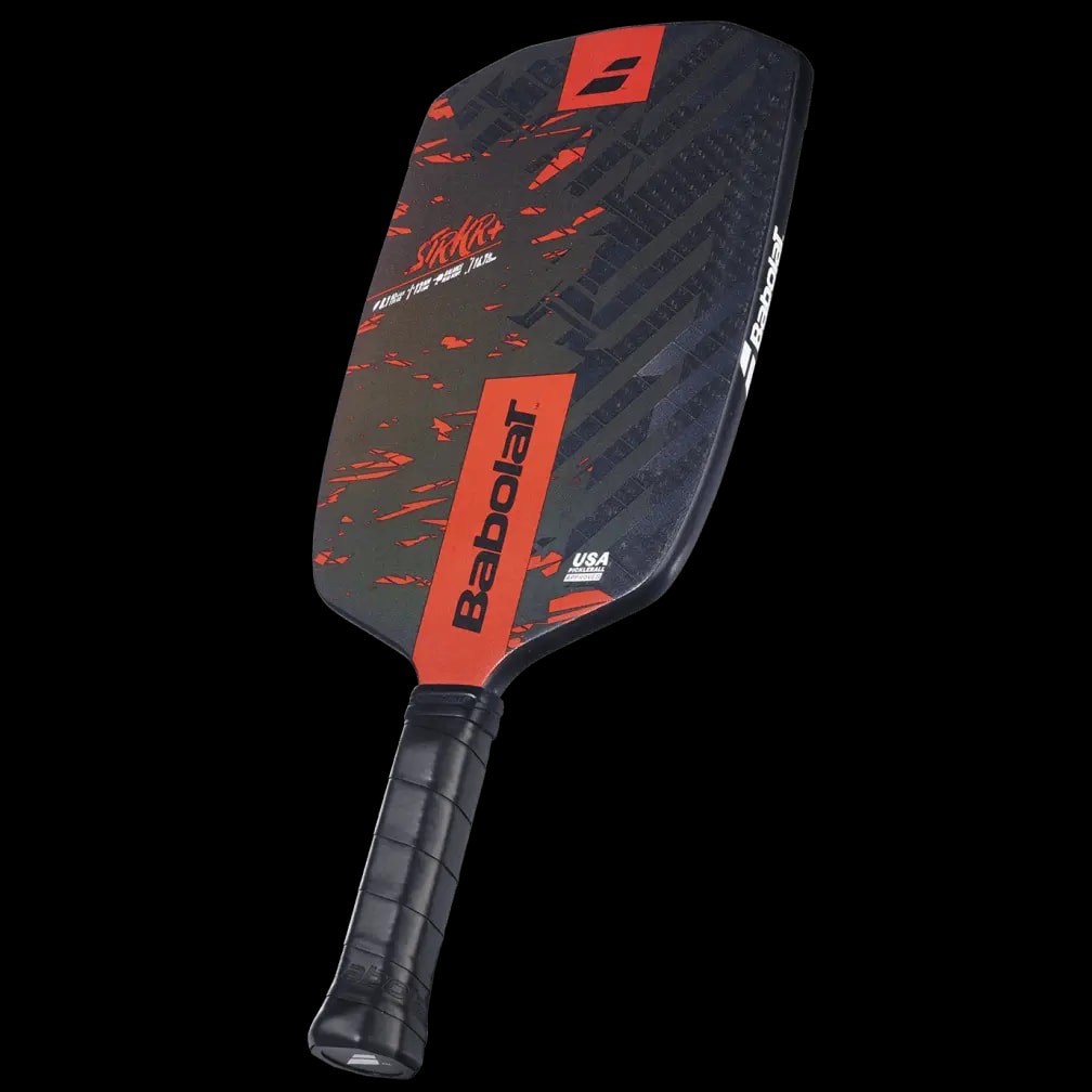 Vợt Pickleball Babolat STRKR+ 2025 13mm 'Black Red' — ảnh 2