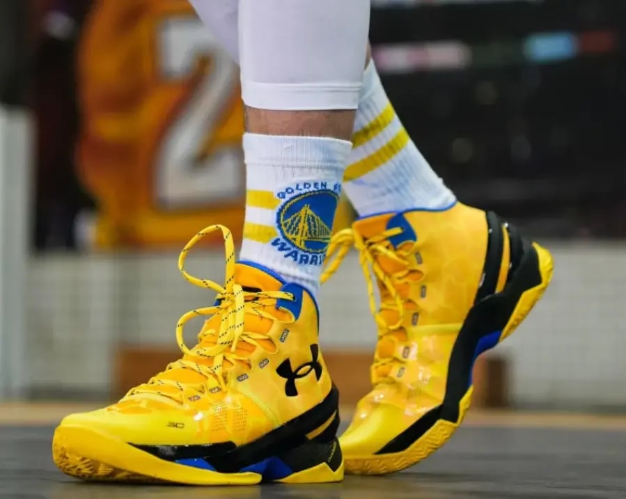 Giày Under Armour Curry2 ‘Gold Taxi’ 3026281-700 — ảnh 2