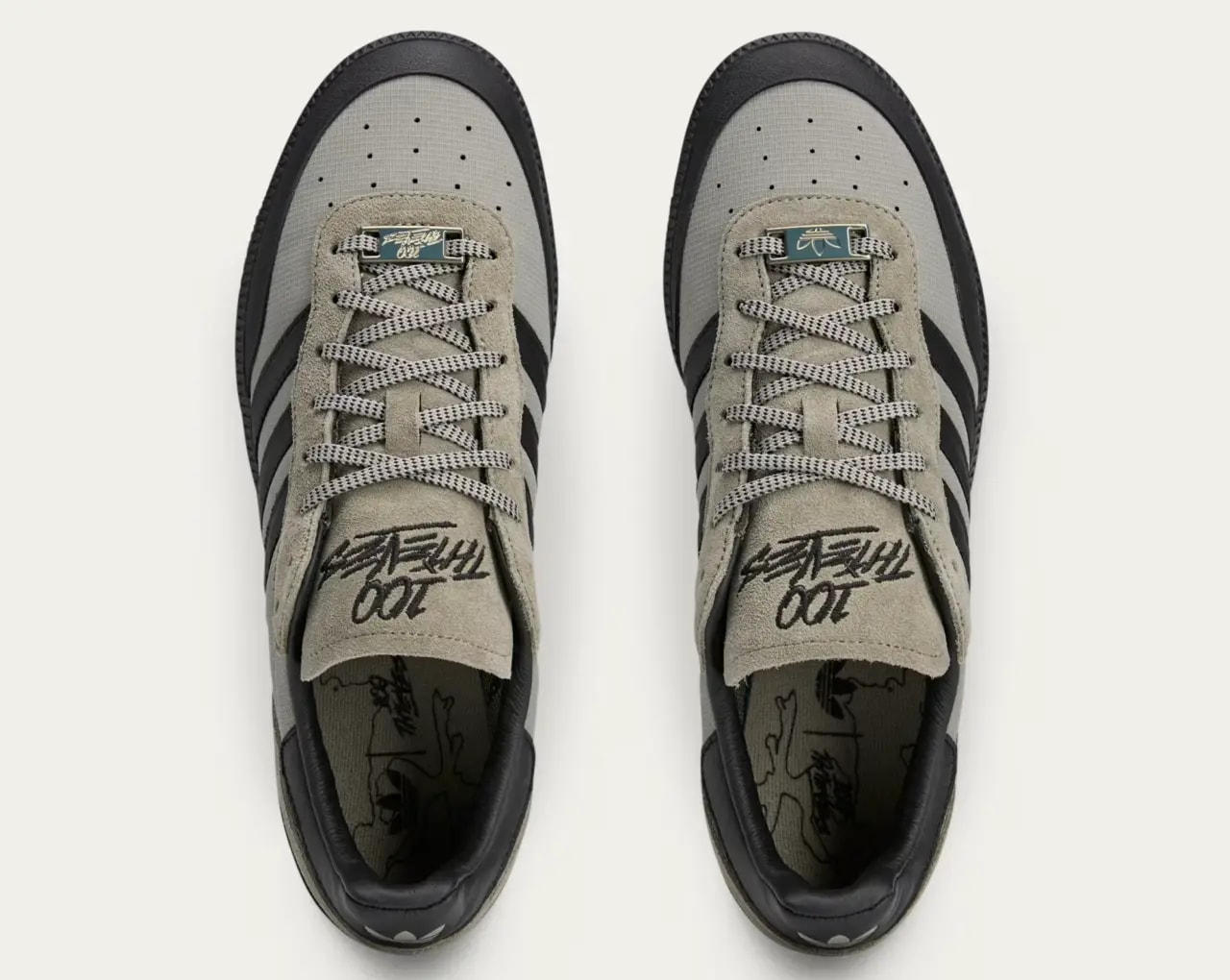 Giày Adidas 100 Thieves Palos Hills 'Silver Pebble' JR5536 — ảnh 5