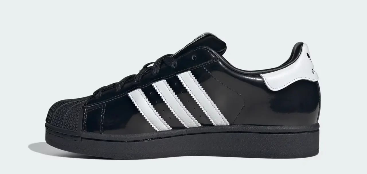 Giày Adidas Superstar II 'Black White Patent' JH7756 — ảnh 3