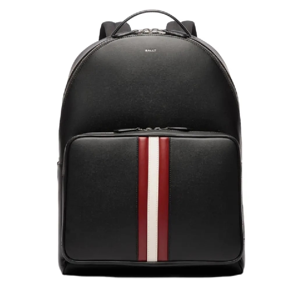 Balo Bally Mythos Backpack Recycled Leather 'Black' 6308460
