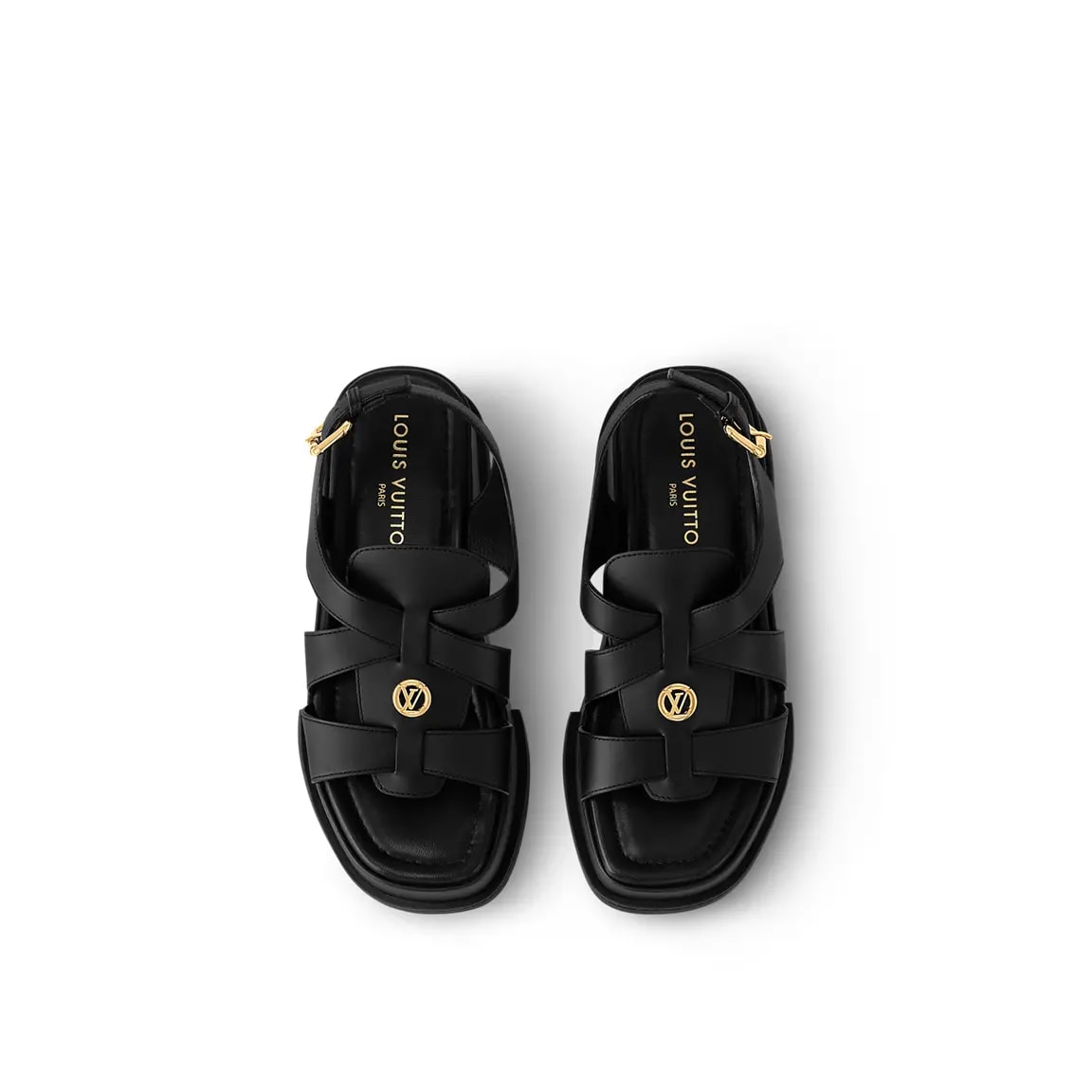 Dép Louis Vuitton Maya Flatform Sandals 'Black' 1ACYJP — ảnh 2