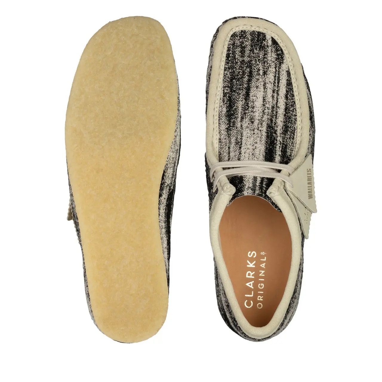 Giày Clarks Originals Wallabee 'Black Canvas Fabric' 26159547 — ảnh 5