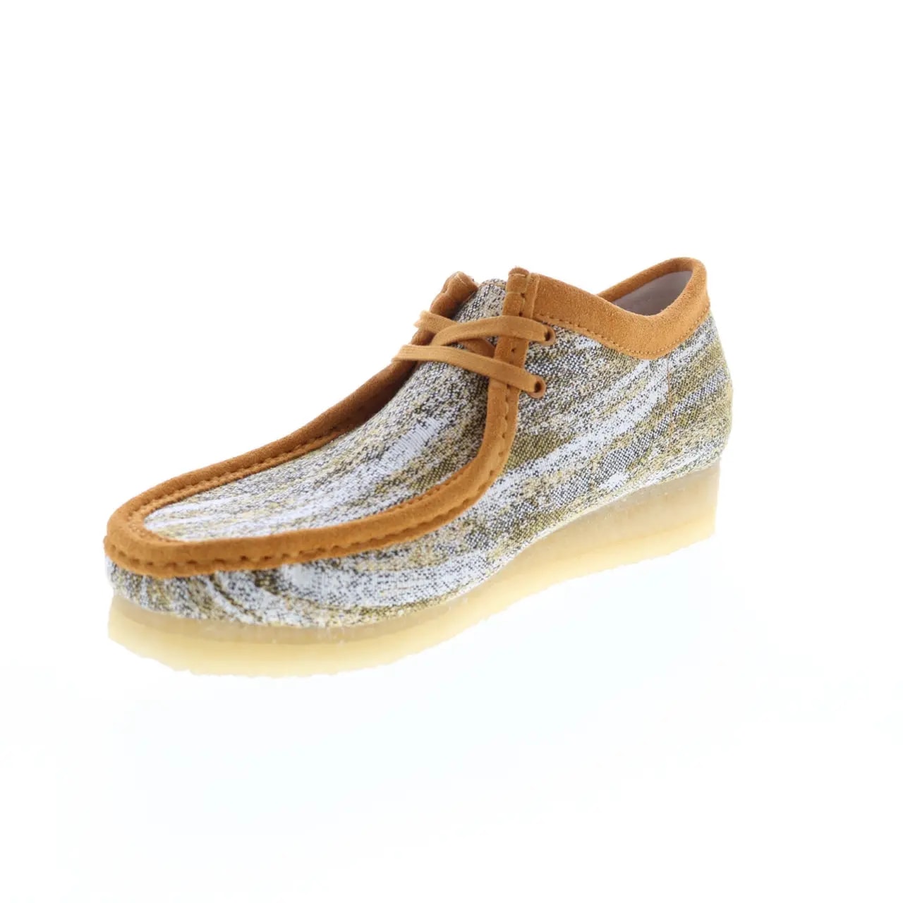 Giày Clarks Originals Wallabee 'Sand Natural Fabric' 26159548 — ảnh 3