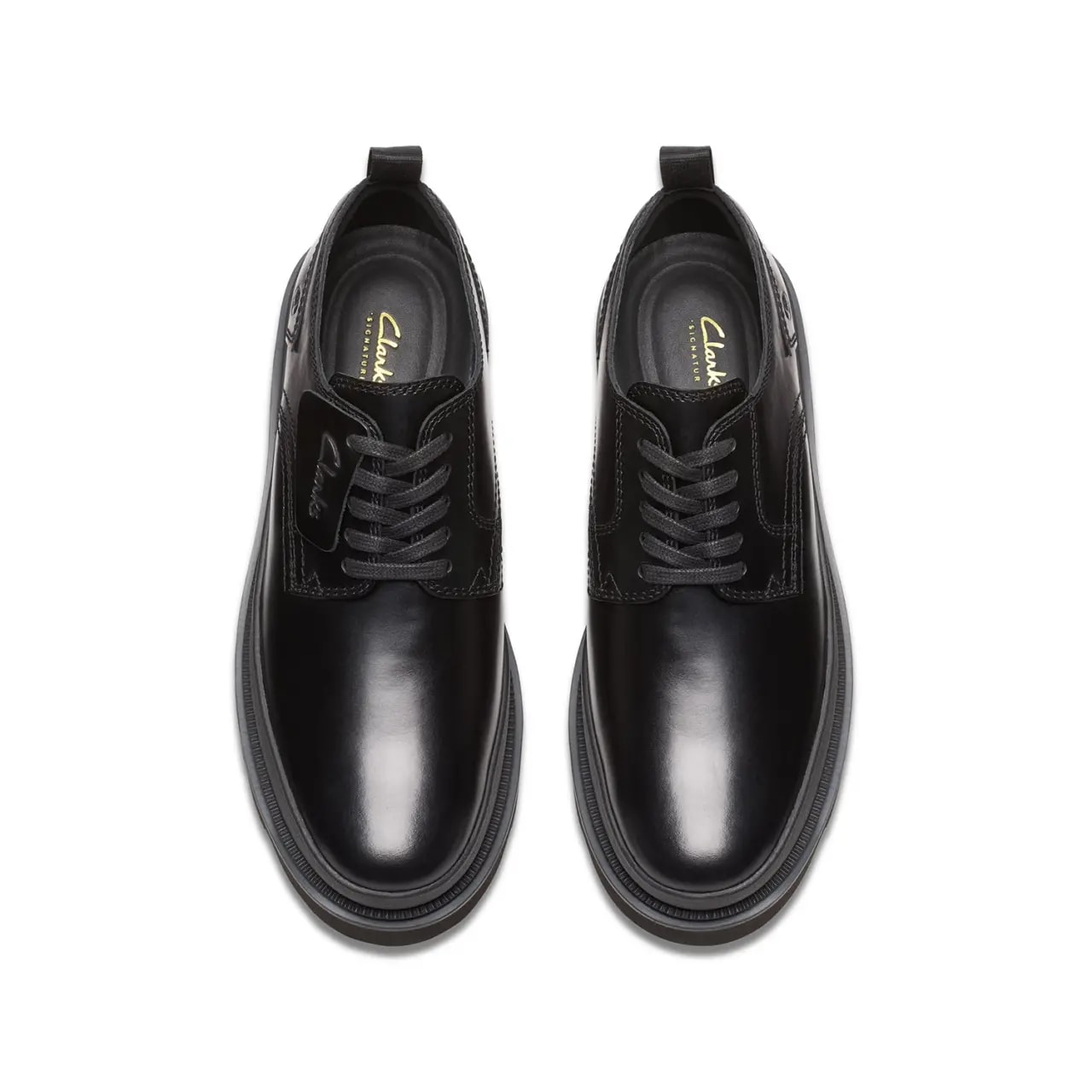 Giày Clarks Badell Lace 'Black Leather' 261811377 — ảnh 2