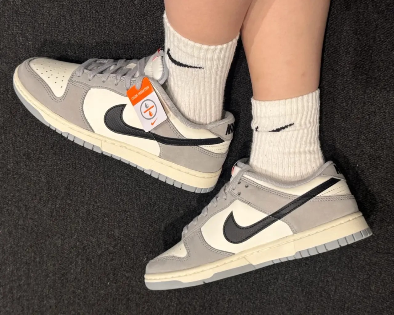 Giày Nike Dunk Low 'Sail Wolf Grey' IB3079-101 — ảnh 2