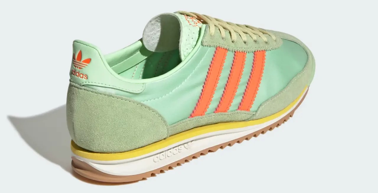 Giày Adidas SL 72 OG 'Semi Green Spark Solar Orange' JI0197 — ảnh 3