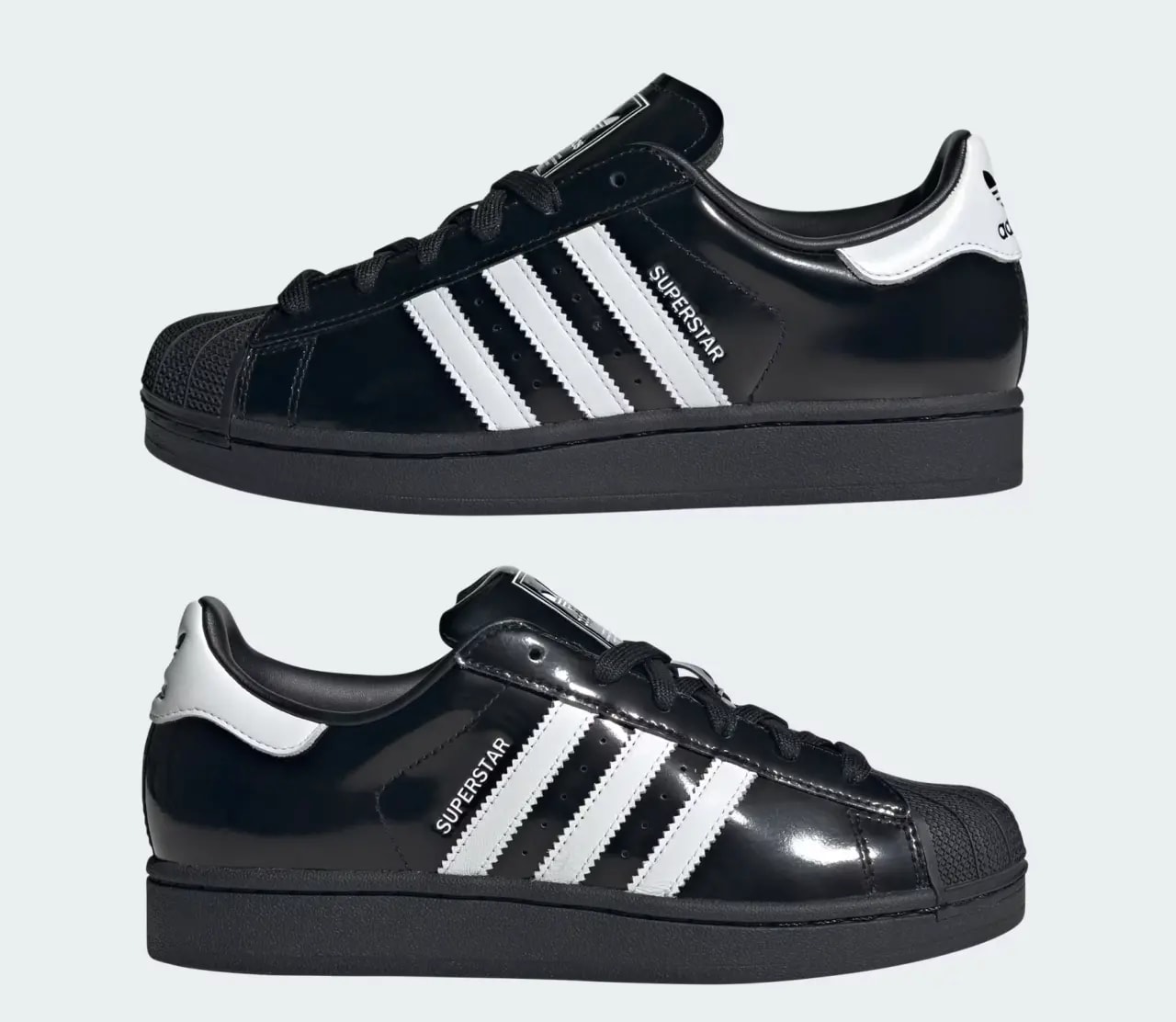 Giày Adidas Superstar II 'Black White Patent' JH7756 — ảnh 4