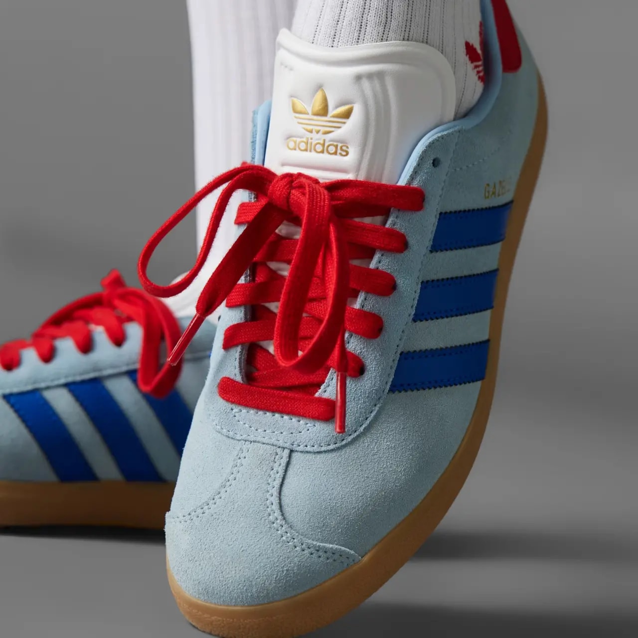 Giày Adidas Gazelle Spikeless Golf 'Clear Sky Scarlet' IH8553 — ảnh 3