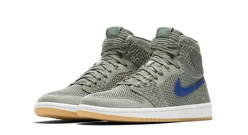 Giày Nike Air Jordan 1 Retro High Flyknit 'Clay Green' 919702-333 — ảnh 3