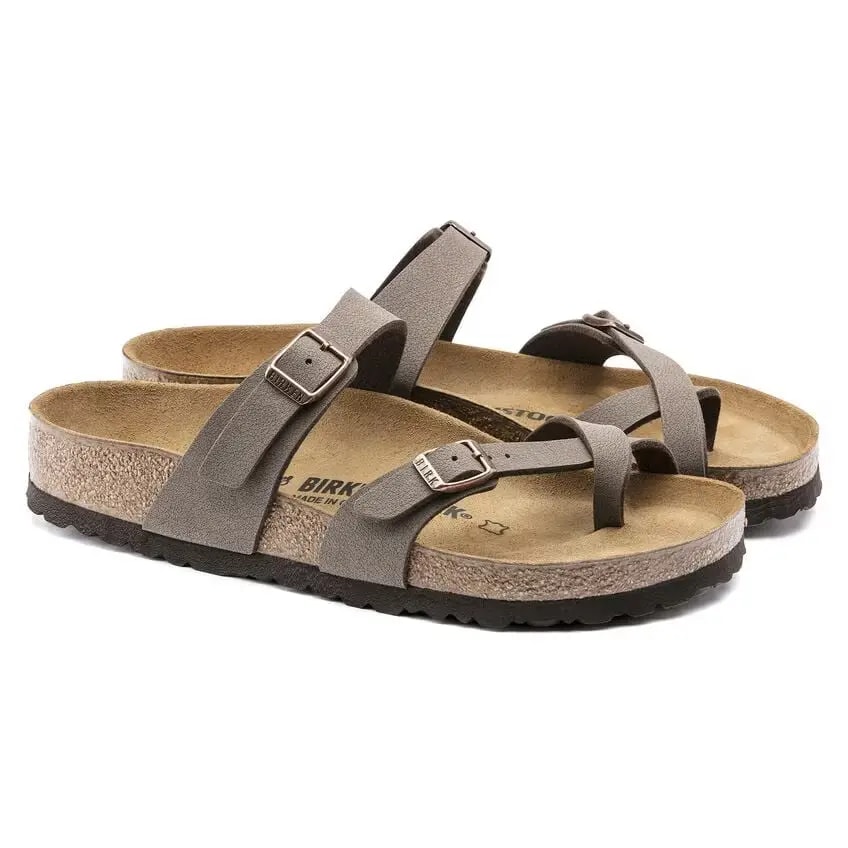 Dép Birkenstock Mayari Birkibuc ‘Mocha’ 0071061 — ảnh 4