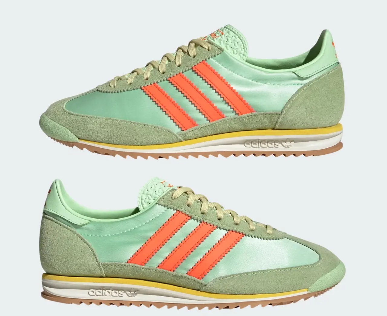 Giày Adidas SL 72 OG 'Semi Green Spark Solar Orange' JI0197 — ảnh 4
