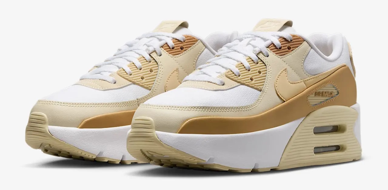 Giày Nike Air Max 90 LV8 ‘White Club Gold’ FD4328-112 — ảnh 4
