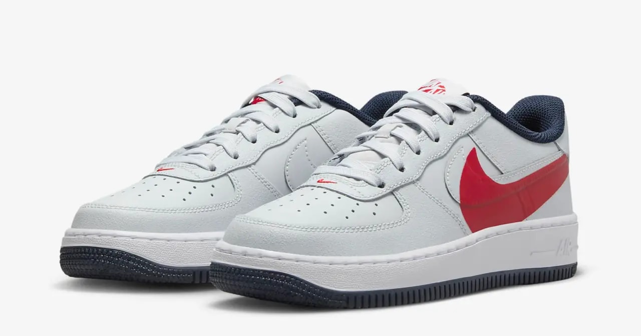 Giày Nike Air Force 1 LV8 4 'White Red' FQ4118-001 — ảnh 4