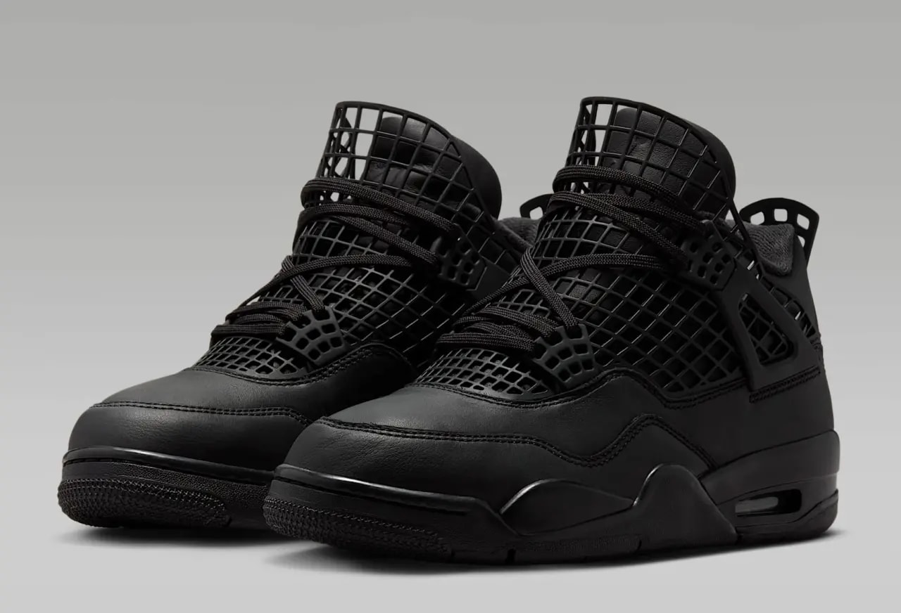Giày Nike Air Jordan 4 NET 'Triple Black' FN7251-001 — ảnh 4