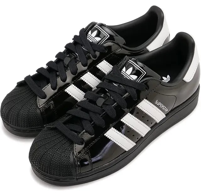 Giày Adidas Superstar II 'Black White Patent' JH7756 — ảnh 5