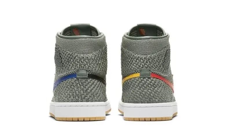Giày Nike Air Jordan 1 Retro High Flyknit 'Clay Green' 919702-333 — ảnh 4