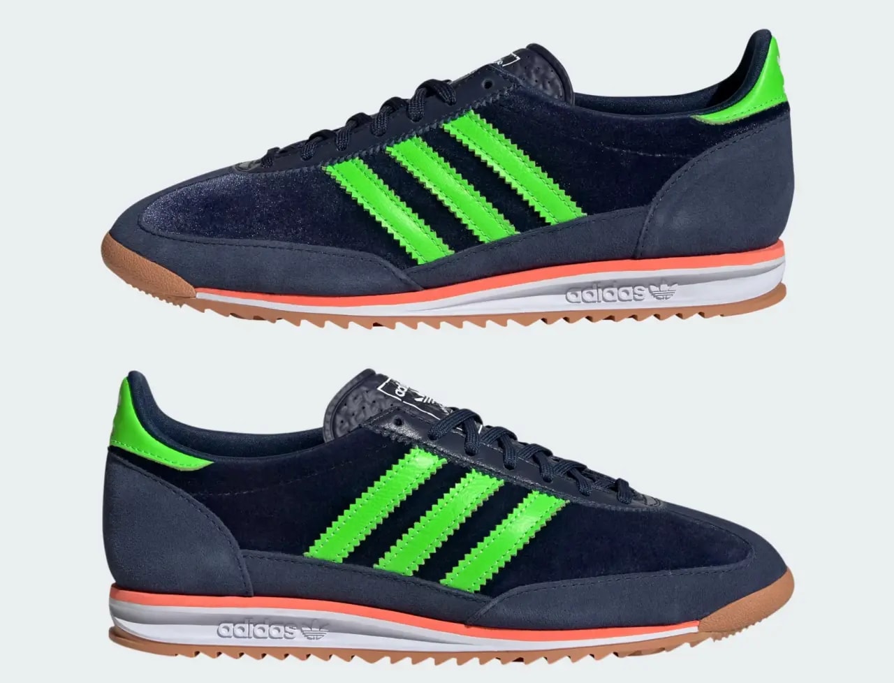 Giày Adidas SL 72 OG 'Night Indigo Solar Green' JI0193 — ảnh 5