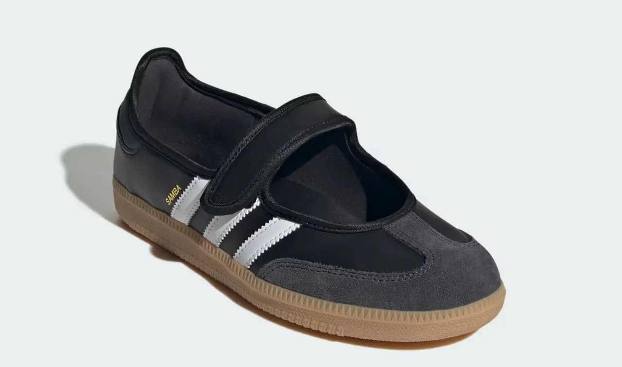 Giày Adidas Samba Jane 'Black White Gum' JQ6445 — ảnh 5