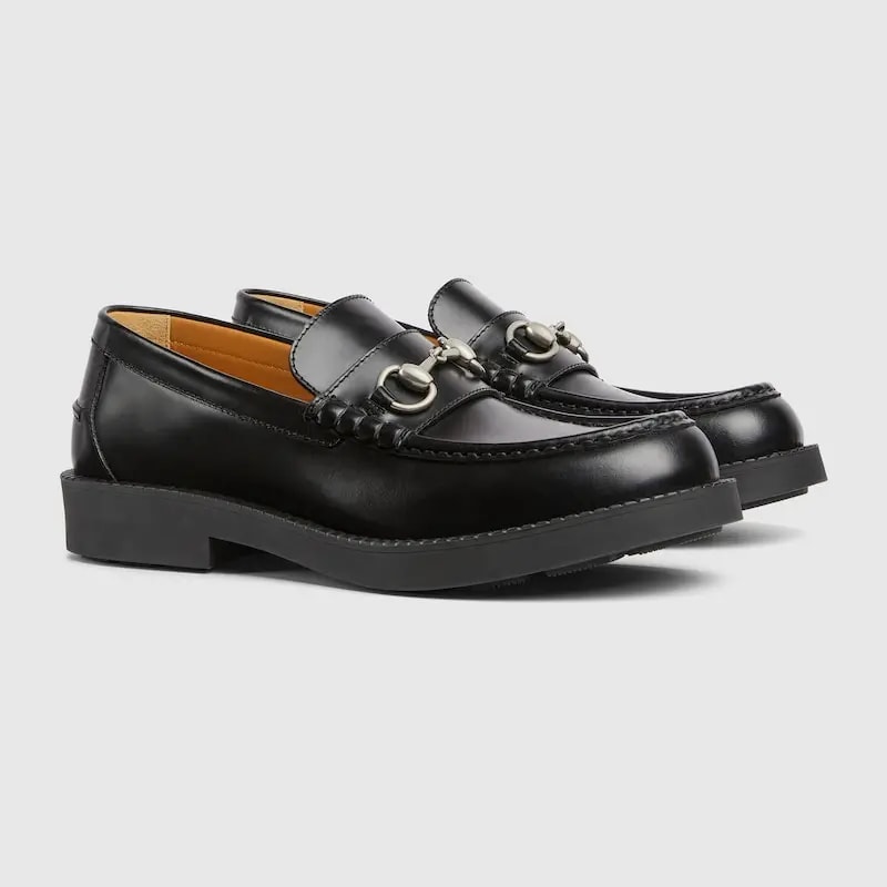 Giày Gucci Loafer With Horsebit 'Black' ‎794202-0GQ00-1000 — ảnh 2