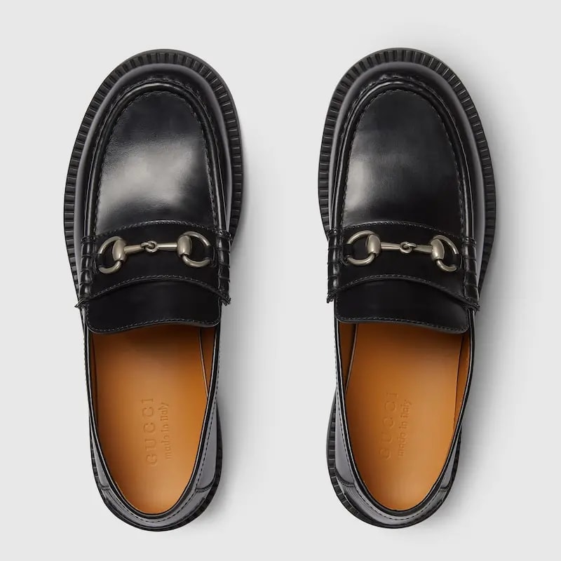 Giày Gucci Loafer With Horsebit 'Black' ‎794202-0GQ00-1000 — ảnh 4