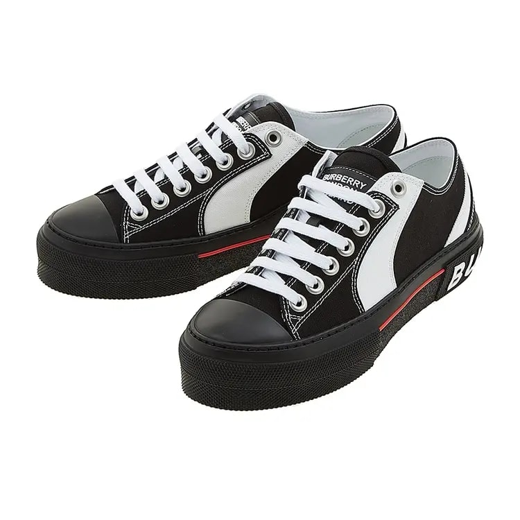 Giày Burberry Colorblock Low Top Canvas 'Black' 8056929 — ảnh 2