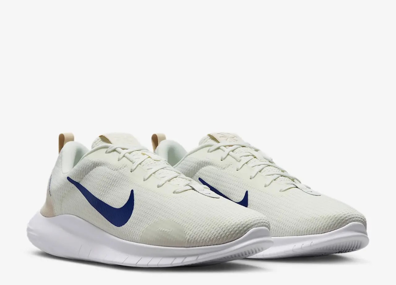 Giày Nike Flex Experience Run 12 Extra Wide 'Sail Deep Royal Blue' DV0744-103 — ảnh 4