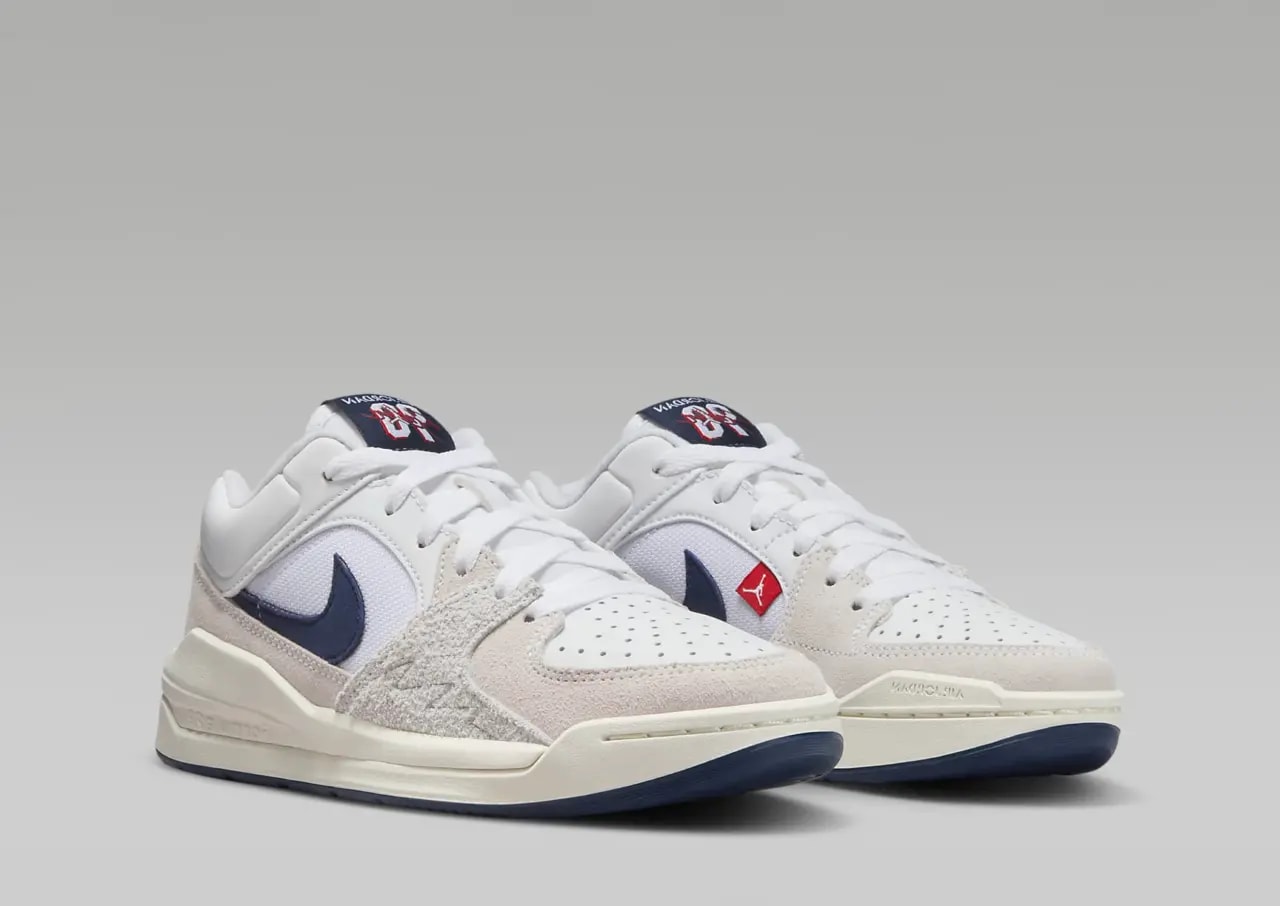 Giày Nike Air Jordan Stadium 90 GS 'White Midnight Navy' DX4399-146 — ảnh 4