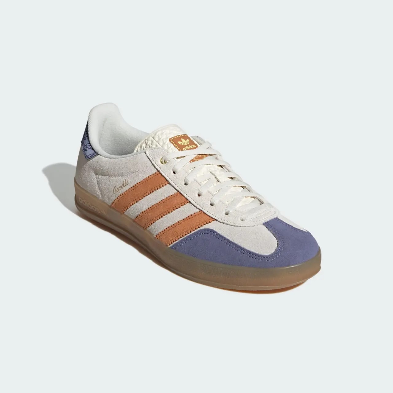 Giày Adidas Gazelle Indoor 'Cream White Blue Orange' JQ0956 — ảnh 5