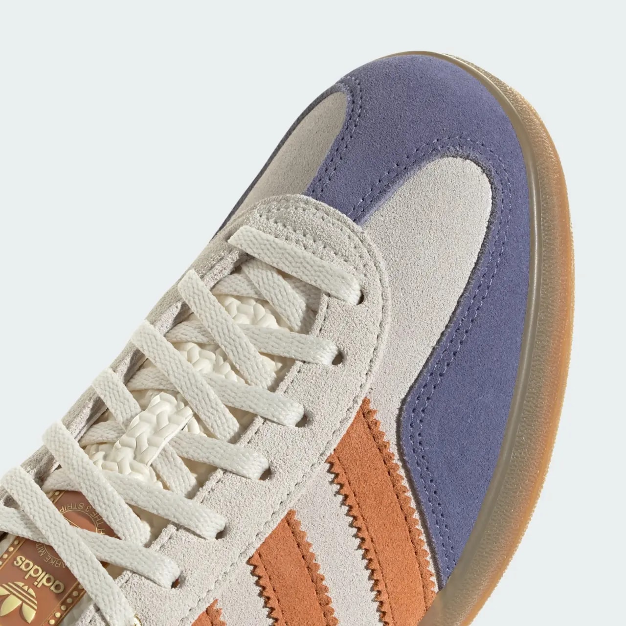 Giày Adidas Gazelle Indoor 'Cream White Blue Orange' JQ0956 — ảnh 3