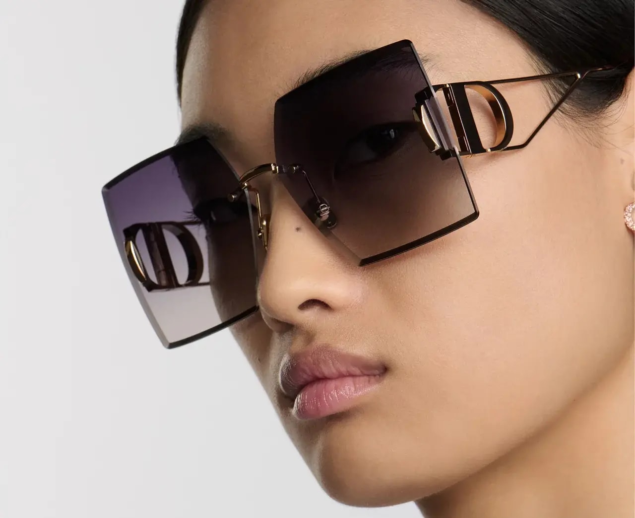 Kính Dior Gradient Square Sunglasses 'Purple Pink' 30MONTAIGNE-S7U — ảnh 2