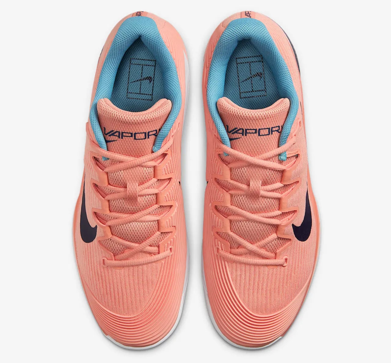 Giày Nike Court Air Zoom Vapor 12 HC 'Apricot Agate Obsidian' FV5552-800 — ảnh 4