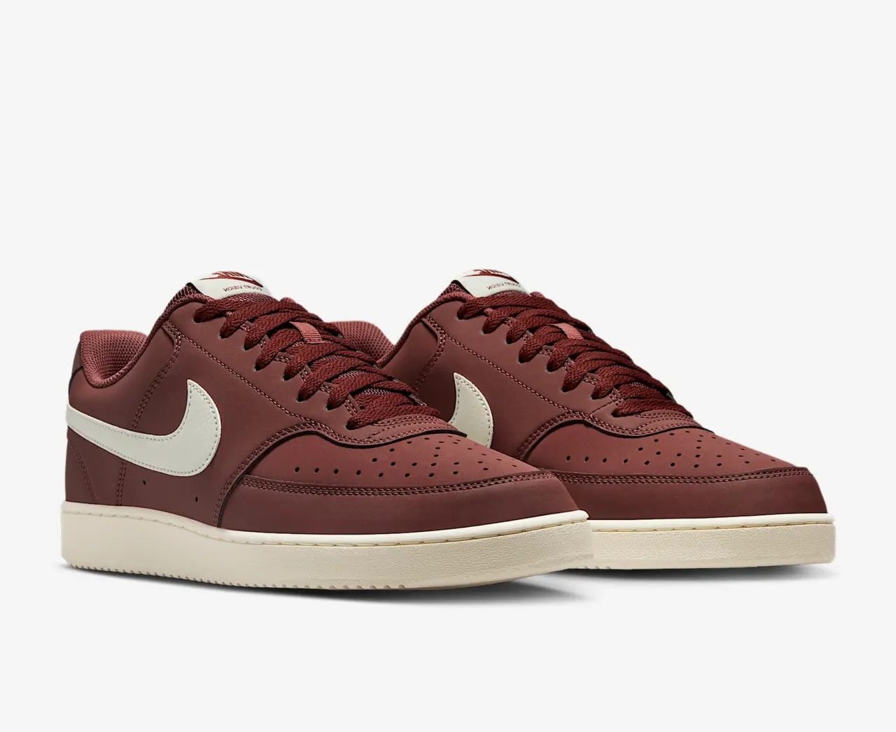 Giày Nike Court Vision Low Premium 'Red Sepia Pale Ivory' HM9429-200 — ảnh 4