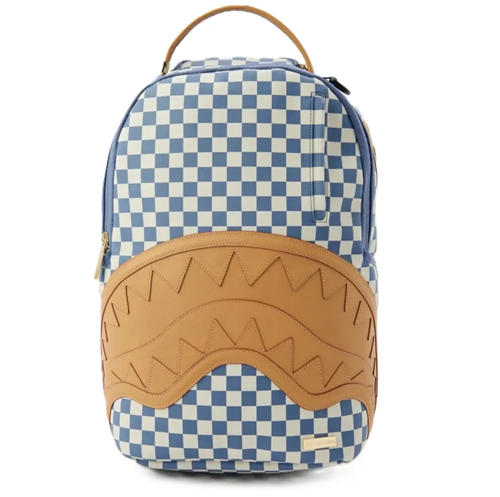 Balo Sprayground Shark Mouth Checkerboard 'Blue White' W1045744
